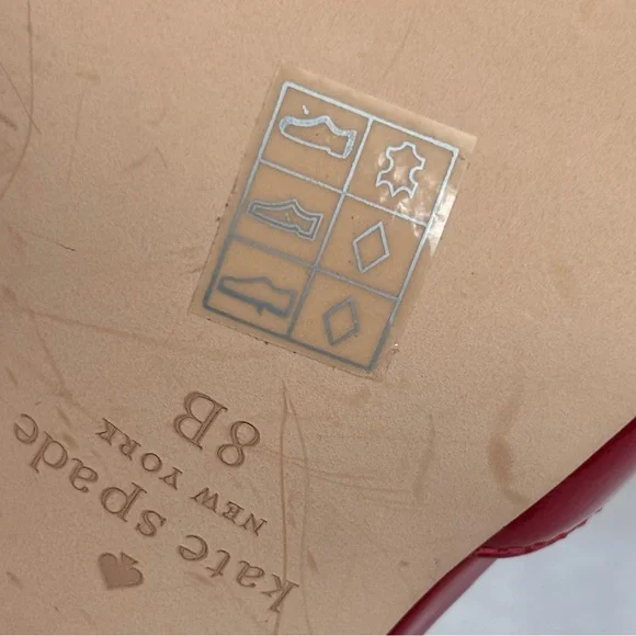 KATE SPADE NY Vivian Red Patent Leather Stiletto Heel Ankle Strap Pump--NEW--8 - Picture 13 of 15